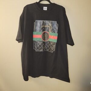 Streetwise 3XL Black Graphic T Shirt Oversized Logo Front Back Streetwear Tee LA